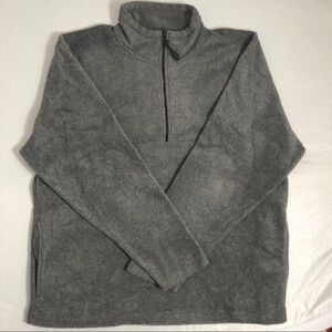 Prospirit gray fleece half zip pullover